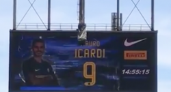 L'annuncio dello speaker al nome di Icardi contro il Cagliari [VIDEO]