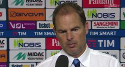 De Boer dopo Atalanta-Inter 2-1: "Nel primo tempo non abbiamo giocato"