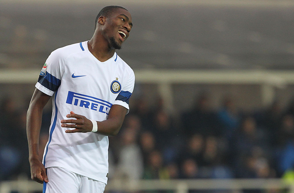 during the Serie A match between Atalanta BC and FC Internazionale at Stadio Atleti Azzurri d'Italia on October 23, 2016 in Bergamo, Italy.