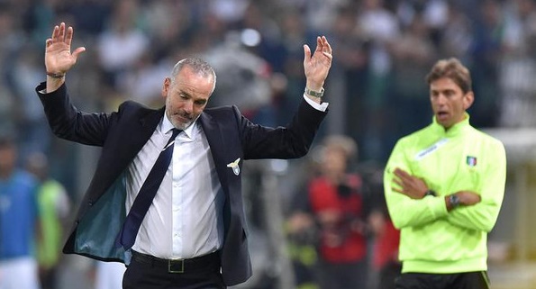 SS Lazio's head coach Stefano Pioli reacts during the Italy Cup final soccer match between FC Juventus and SS Lazio at the Olimpico stadium in Rome, Italy, 20 May 2015. ANSA/ETTORE FERRARI