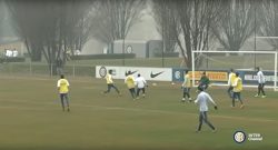 La doppietta di Gabigol e le reti di Pinamonti ed Eder in allenamento [VIDEO]
