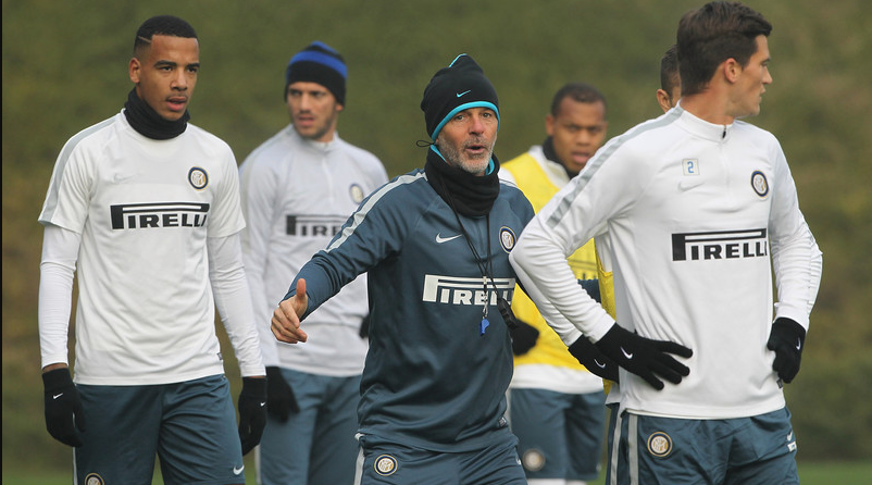 pioli in allenamento inter
