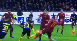 Rigore nettissimo negato all'Inter per fallo di Strootman su Eder, proteste nerazzurre [VIDEO]