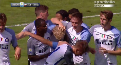 Gol di Odegaard che porta in vantaggio i nerazzurri col cucchiaio! Milan Primavera 0 Inter Primavera 1