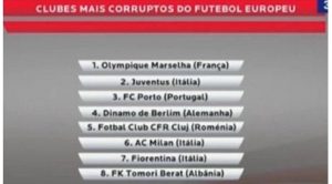 calssifica club corrotti