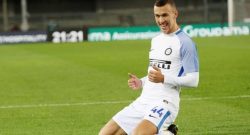 Perisic in gol di destro. Esulta e indica Bonaiuti: ecco perché