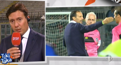 Allegri a colloquio con l'arbitro Banti: si parla degli episodi di Atalanta-Juve FOTO