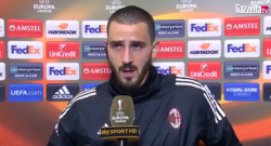 Arsenal-Milan, Bonucci si commuove parlando di Astori: l'intervista si interrompe [VIDEO]