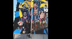 Interwall sfregiato: vernice rossa e scritte sul murales realizzato per i 110 anni di Inter
