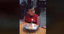 La torta della Juve al compleanno di un bambino napoletano: ecco la sua reazione! [VIDEO]