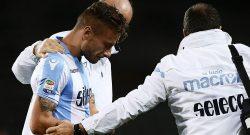 Verso Lazio-Inter, Immobile gioca la partitella ma poi è costretto ad abbandonare il campo