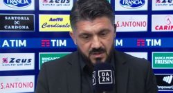 Milan, Gattuso: “Esonero? Succede agli altri e può succedere pure a me. Ma l’obiettivo…”