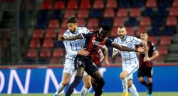 Bologna-Inter, Brozovic e Bastoni ammoniti: erano diffidati e salteranno il Sassuolo