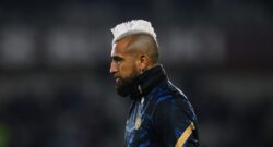 Inter-Roma, Vidal a rischio forfait: problema alla caviglia. Bastoni…