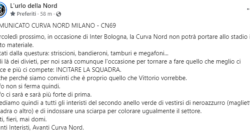 Inter, la Curva: “Divieti? Il tifo non si ferma. Chiediamo a tutti i tifosi…”